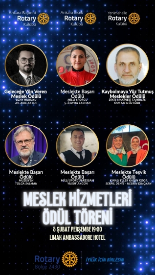 MESLEK HİZMETLERİ ÖDÜL TÖRENİ