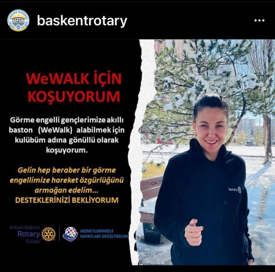 Görme Engelli Gence Akıllı Baston (WeWalk) temini için koştu