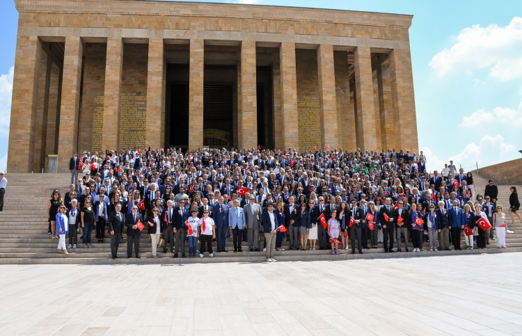 ROTARY 2023-24 DÖNEMİ ANITKABİR ZİYARETİ İLE BAŞLADI 8.7.2023